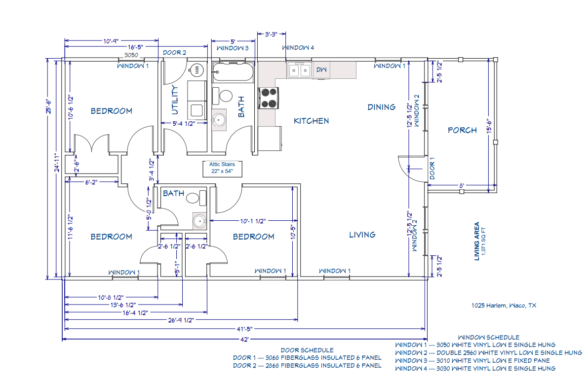 1025 Floor Plan